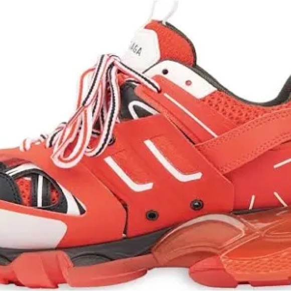 Red Balenciaga Track Runners - Picture 9 of 10